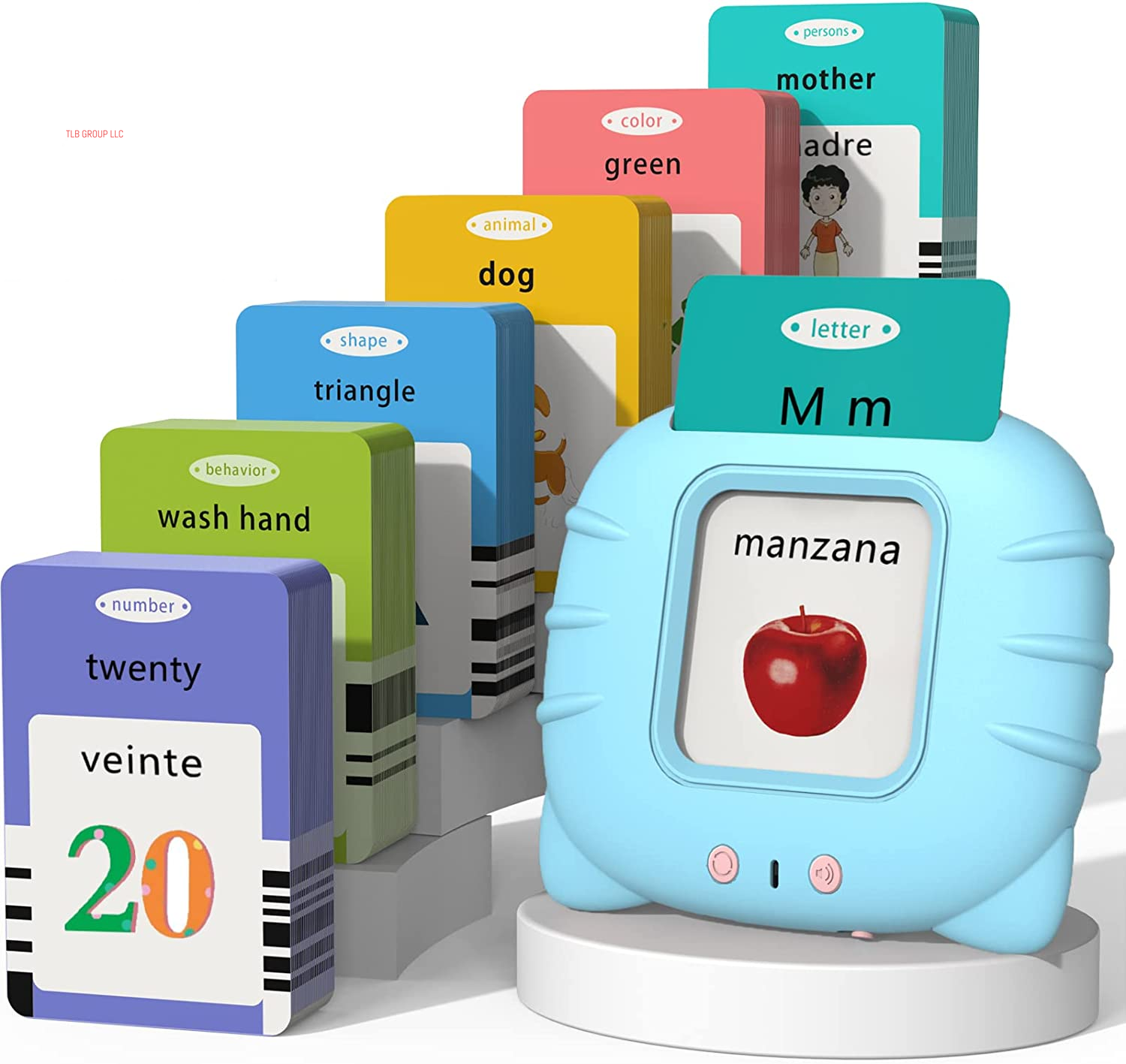 Talking Cards for Toddlers, Speech Therapy Toys Autism Toys, ABC 123 Sight Words Etc, Educational Learning Interactive Toys with Giftable Package (510-Blue (New ABC+123+ 3 Songs))