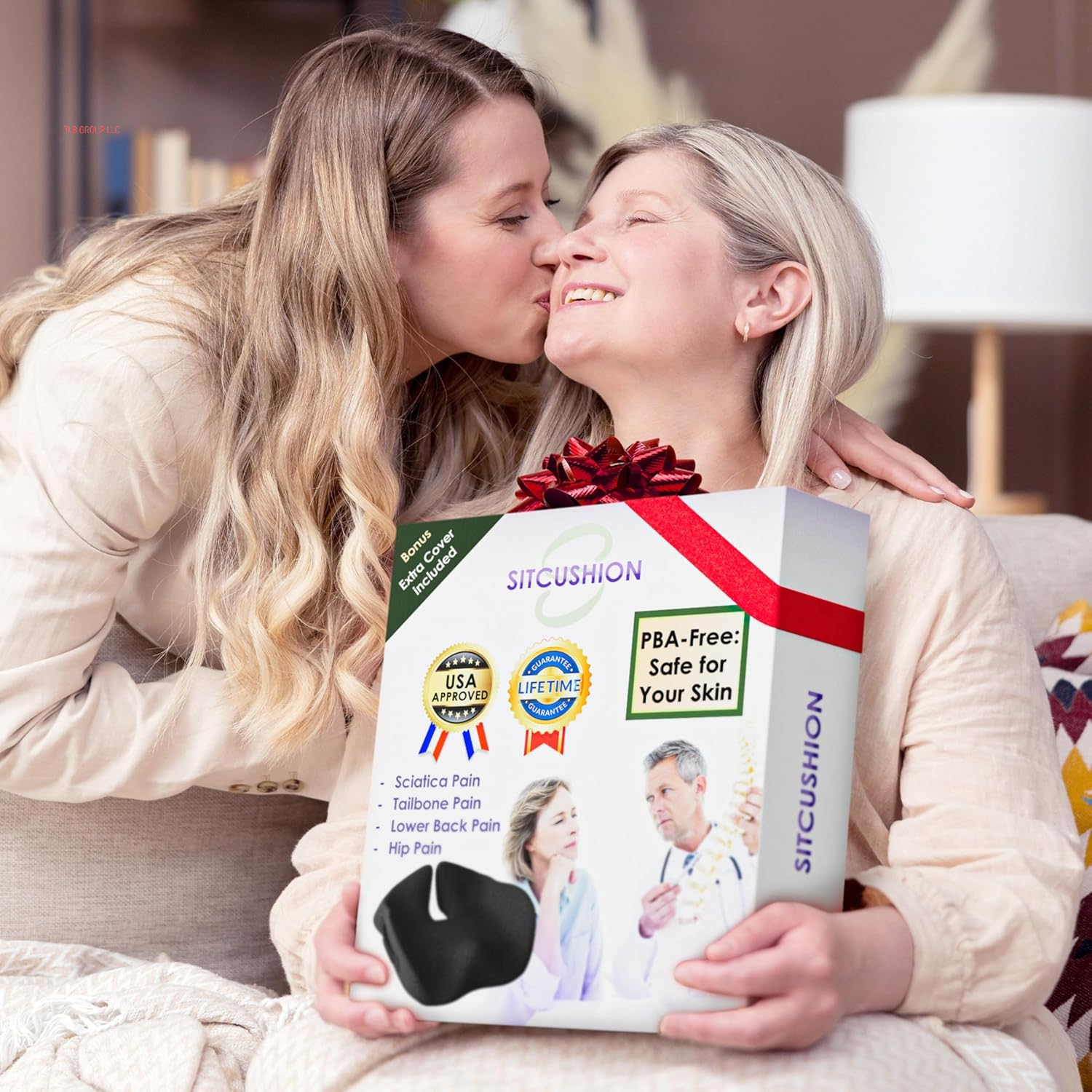 Memory Foam Car Seat Cushion for Back Pain Relief – 2025 Upgraded Car Cushions for Driving & Tailbone Pain. Non-Slip Pressure Relief Seat Pad for Truck Driver Essentials with Extra Cover (Black) TRUCK DRIVER