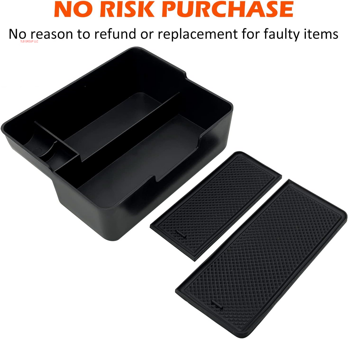 Compatible with Tesla Model 3/Y Accessories Center Console Organizer Tray Fits for Tesla Model 3 2017 2018 2019 2020 /Model Y 2020 （The Cover Closed Rotary Version）