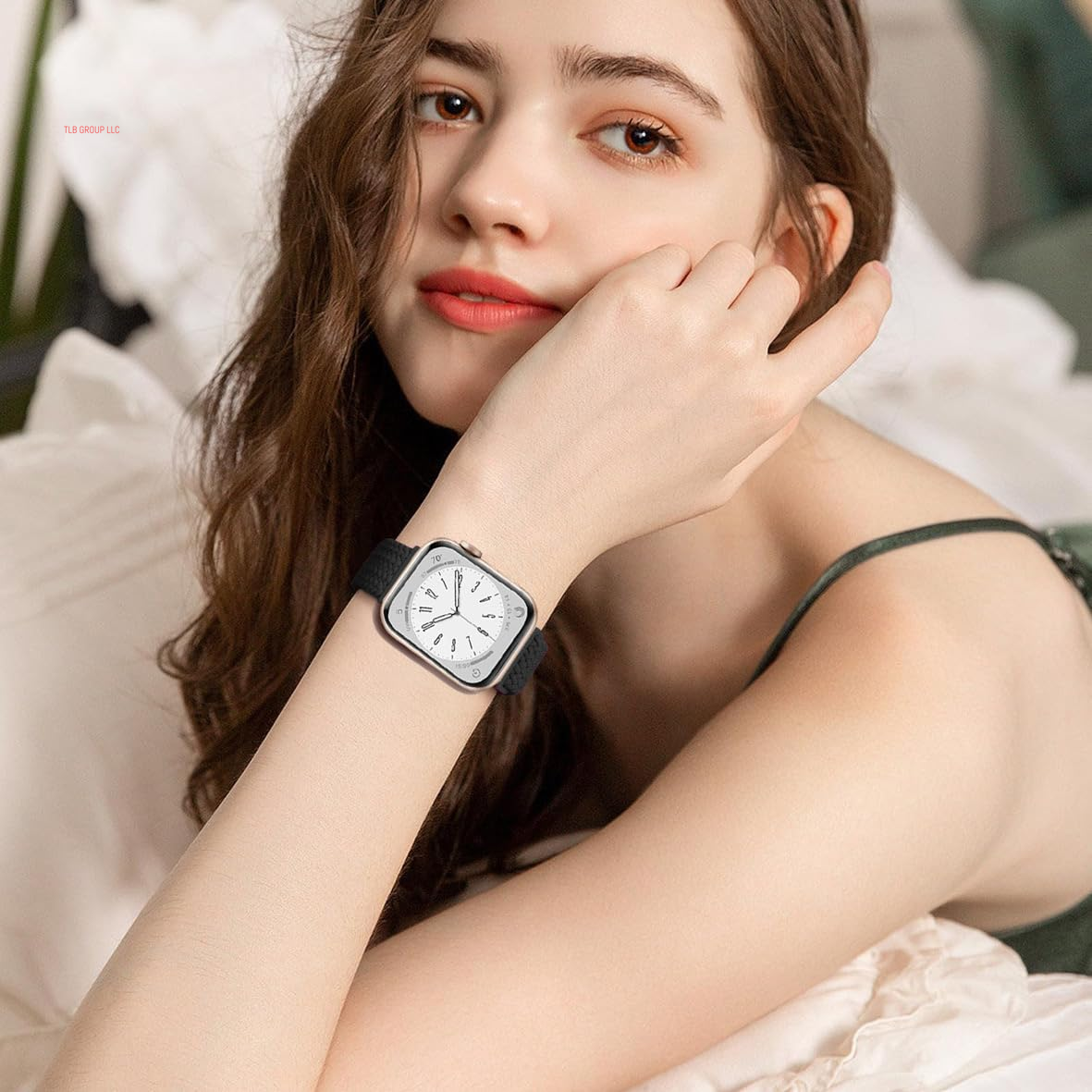 Magnetic Braided Stretchy Loop - Compatible with Apple Watch Band 42Mm 46Mm 40Mm 41Mm 44Mm 45Mm 38Mm Ultra/2 49Mm Women Men,Elastic Woven Fabric Nylon Strap for Iwatch Ultra Series 10 9 8 7 6 5 4 3 SE