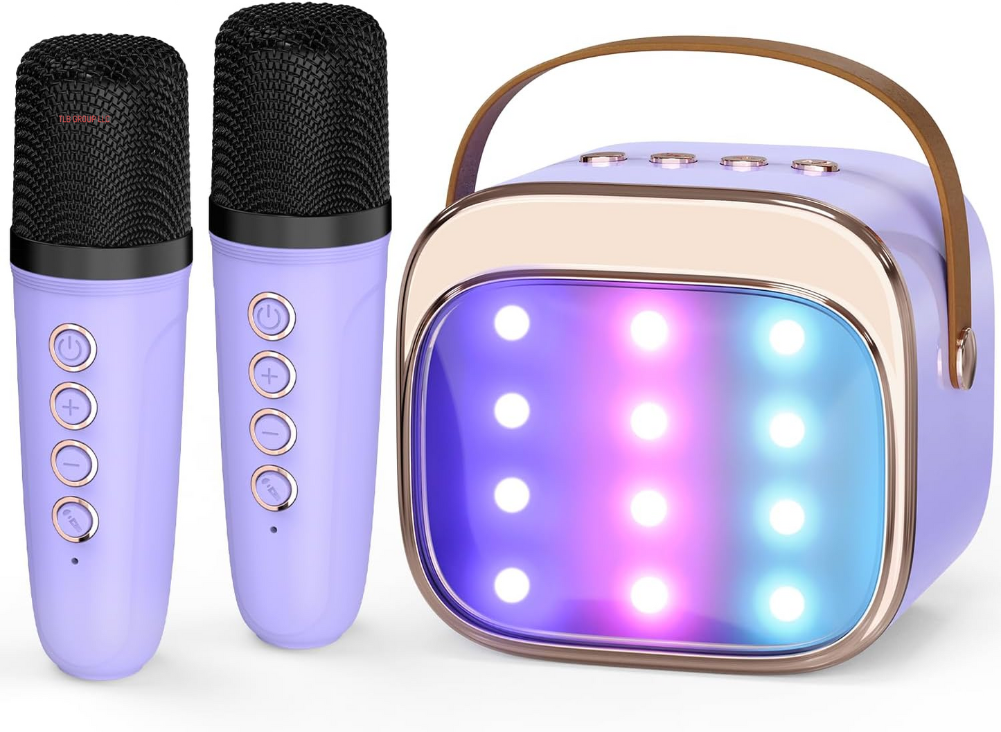 Mini Karaoke Machine for Kids Adults, Portable Bluetooth Speaker with 2 Wireless Microphones, Birthday and Easter Gifts Toys for Girls Ages 3, 4, 5, 6, 7, 8, 9,10,11,12+ Years Old