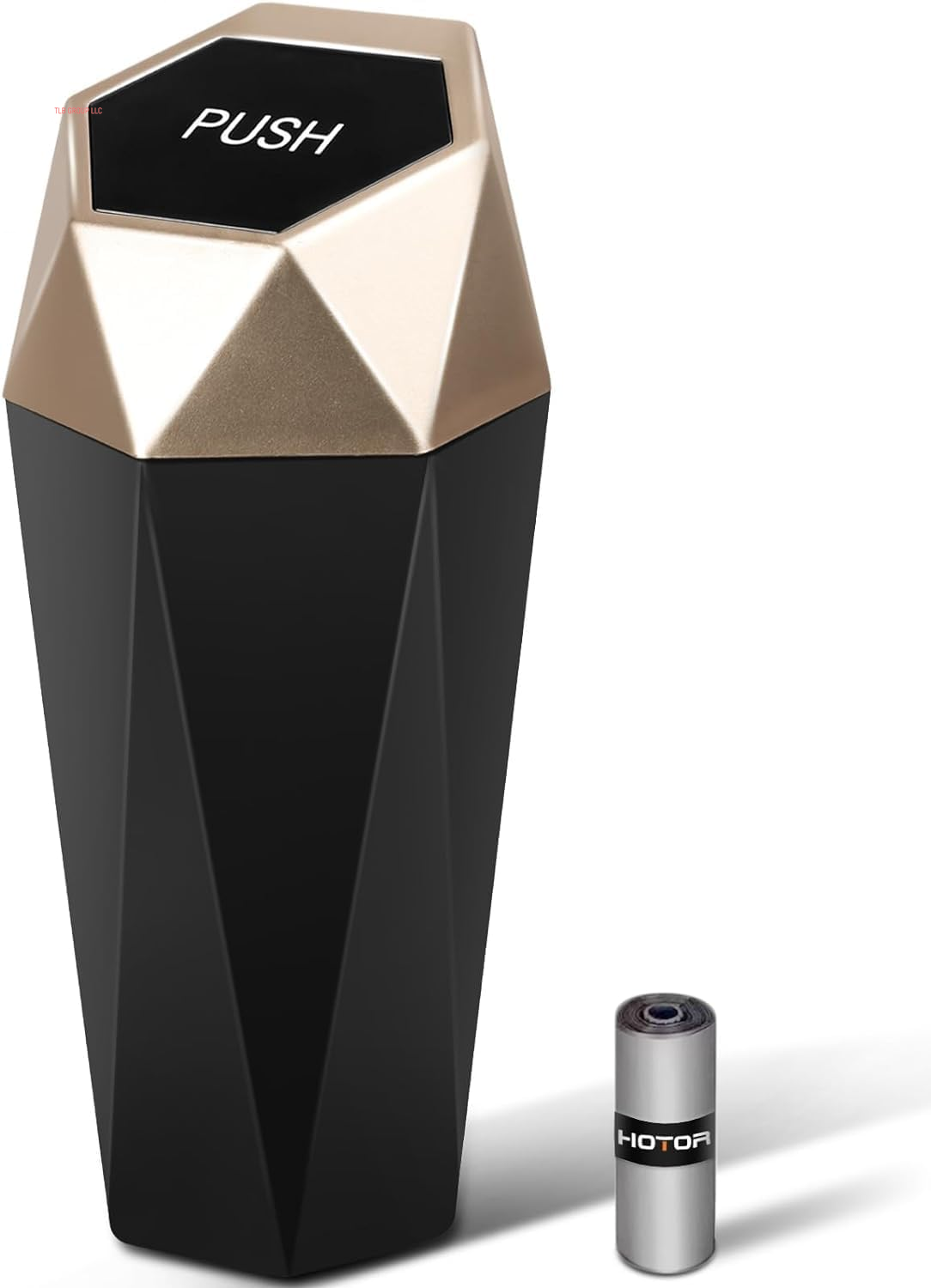 Car Trash Can with Lid - 2 Pack, Mini Essential Car Accessories for Interior, Leakproof Garbage Can with 30 Attached Trash Bags, Multipurpose Organizers and Storage for Car, Home, Office