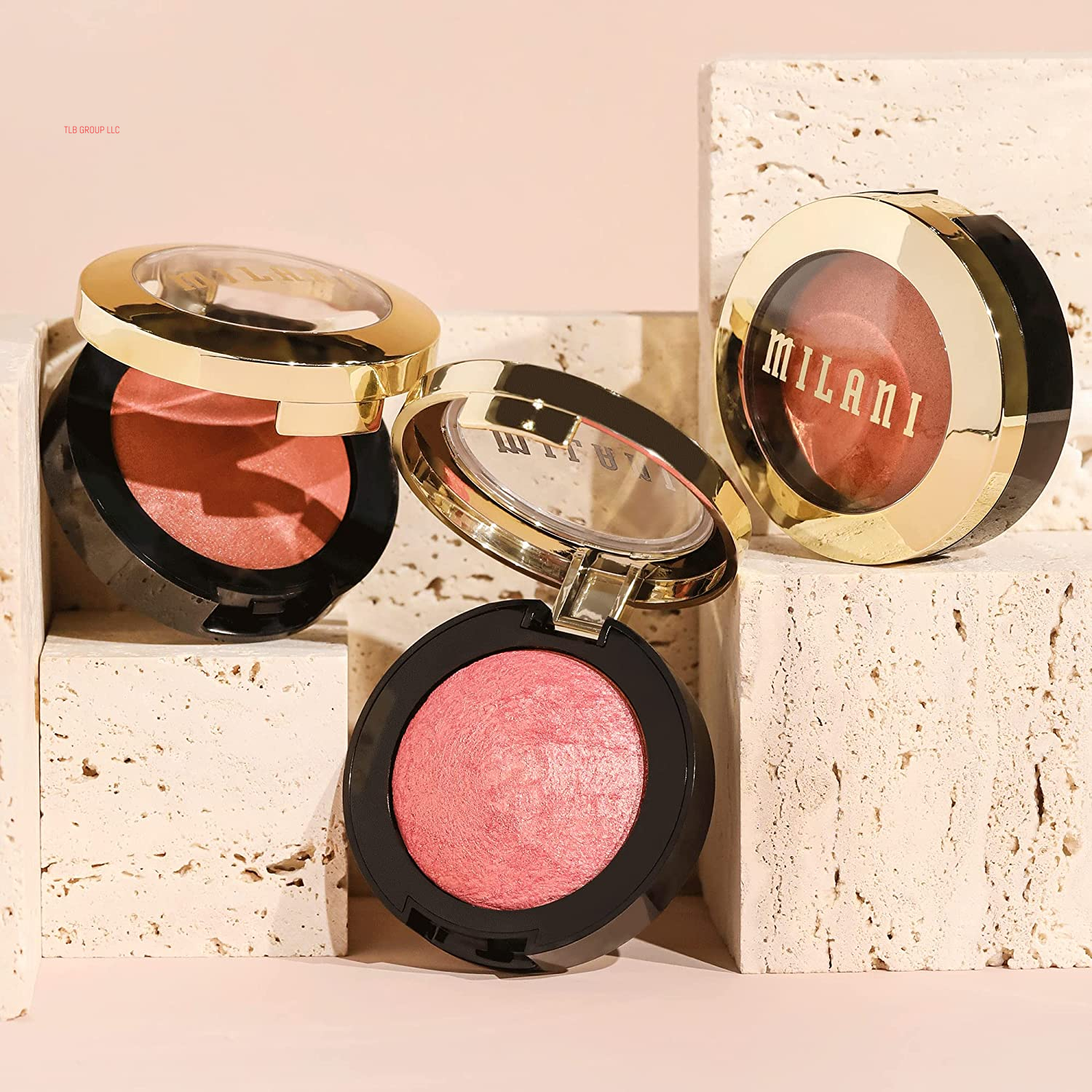 Baked Blush, Powder Blush for Cheeks, Cruelty Free Makeup - Shape, Contour & Highlight Face for a Shimmery or Matte Finish -Dolce Pink