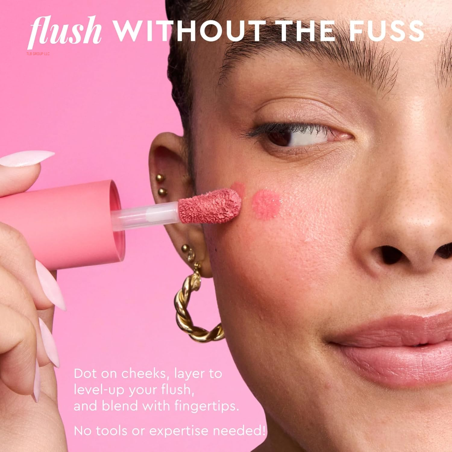 Dewy Babies Travel Skincare Set - Plum Plump Hyaluronic Acid Serum + Dewy Flush Tinted Blush Drops + Pink Juice Face Moisturizer + Bronzing Hue Drops + Ultra Fine Facial Mist (5 Count)