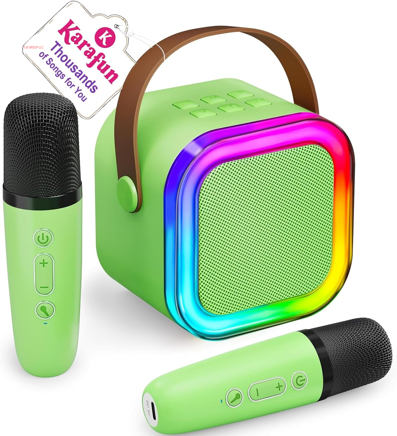 Mini Karaoke Machine for Kids, 2025 TOP Toys Birthday Gifts Ideas for Girls Ages 4, 5, 6, 7, 8, 9, 10, 12+ Years Old, Portable MP3 Player with 2 Wireless Mics for Party(Purple)