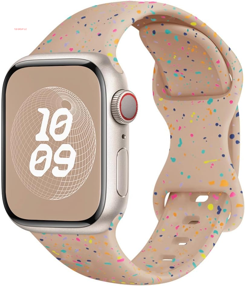 Sport Bands for Apple Watch Band 40Mm 41Mm 38Mm 44Mm 45Mm 46Mm 42Mm Iwatch Bands for Women Kids Men,Cute Recycled Plastic Silicone Strap for Apple Watch Series 10 9 8 7 6 5 4 3 SE 2Nd Ultra/2 49Mm