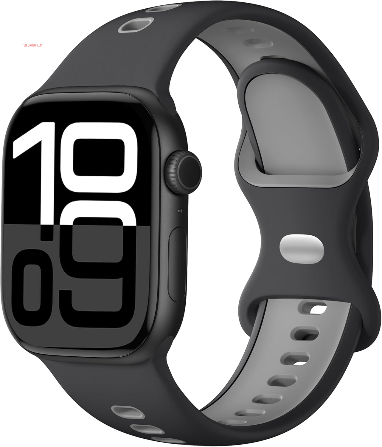 Dual-Color Design Compatible with Apple Watch Band 38Mm 40Mm 42Mm 44Mm 45Mm 46Mm 49Mm Women Men, Soft Silicone Two-Toned Color Replacement Sport Band for Iwatch Series 10/9/8/7/6/5/4/3/2/1/SE