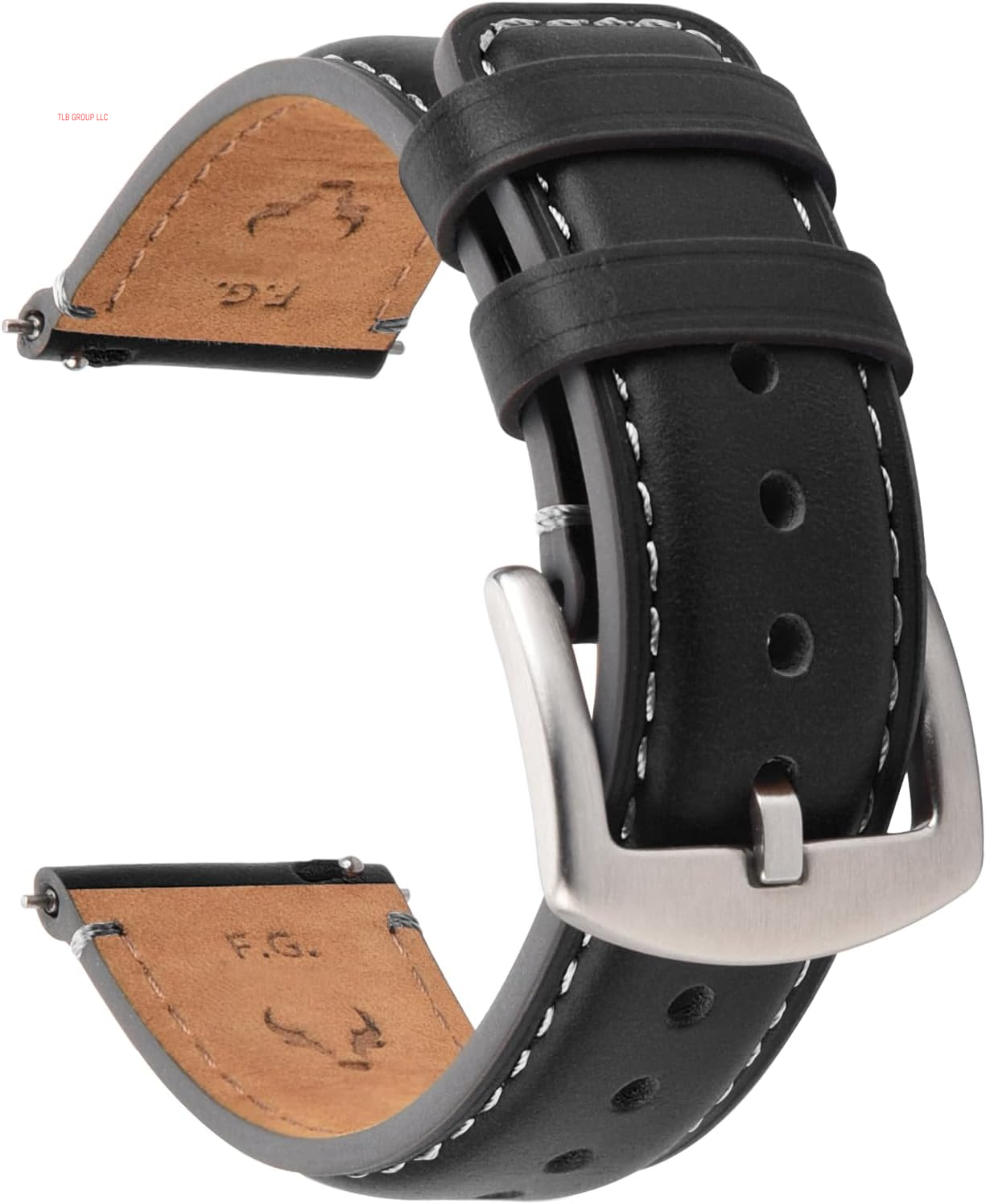 Watch Bands,18Mm 19Mm 20Mm 22Mm 24Mm Quick Release Leather Watch Band Strap - Burnished Leather Watch Band Vintage Wristband