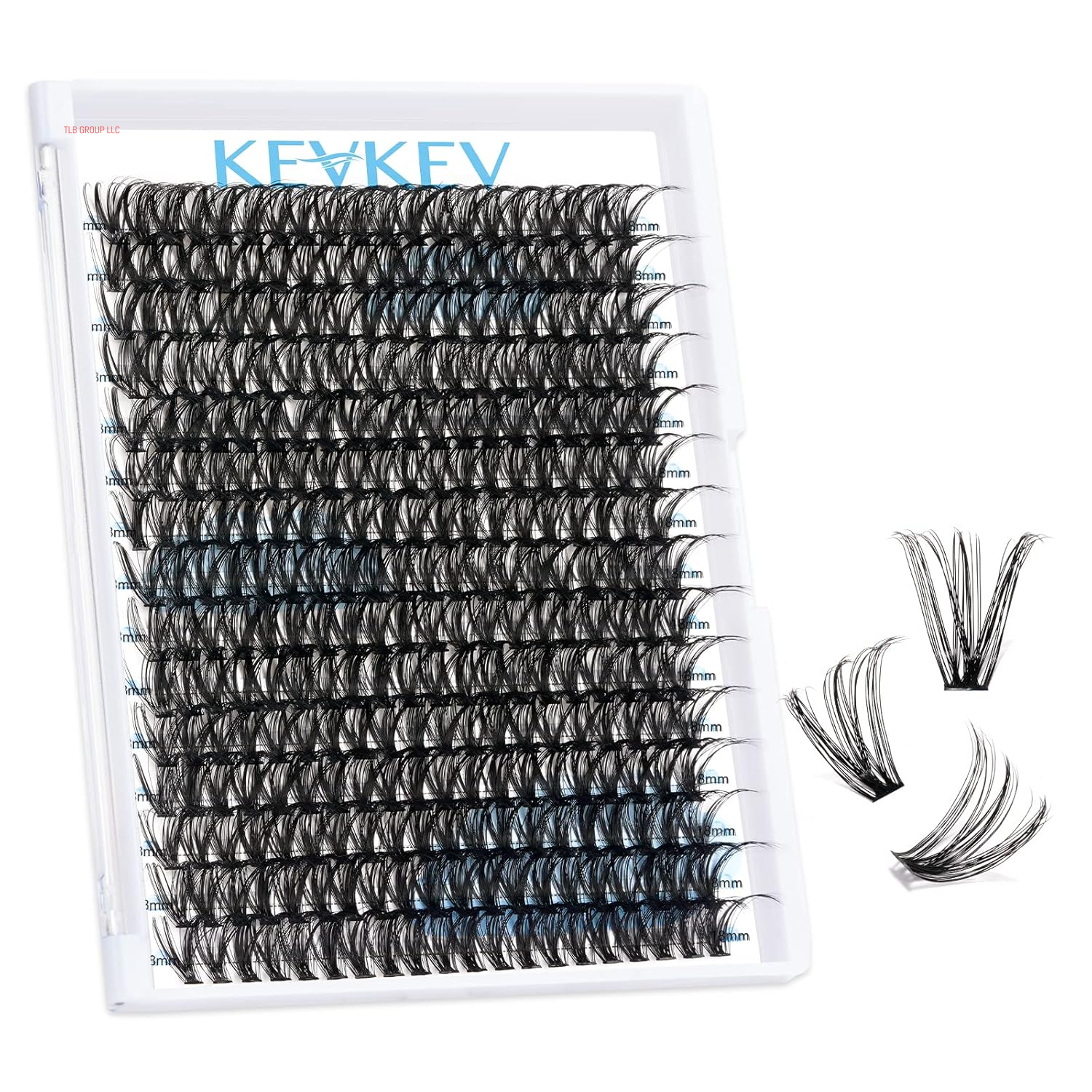 Lash Clusters Kit Lash Extension Kit D Curl Eyelash Extension Kit 280 Pcs Eyelash Clusters Kit Cluster Eyelash Extensions Individual Lashes Kit with Lash Bond and Seal Eyelash Tweezers