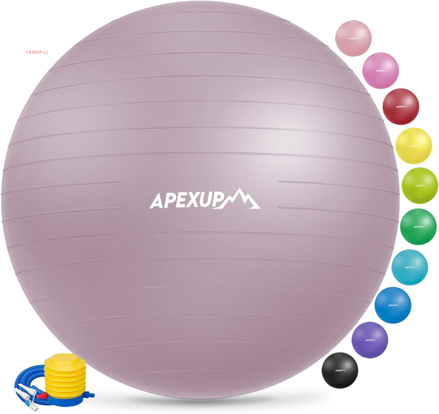Yoga & Pilates Ball - anti Slip Heavy Duty Gym Ball for Fitness, Balance & Core Workout
