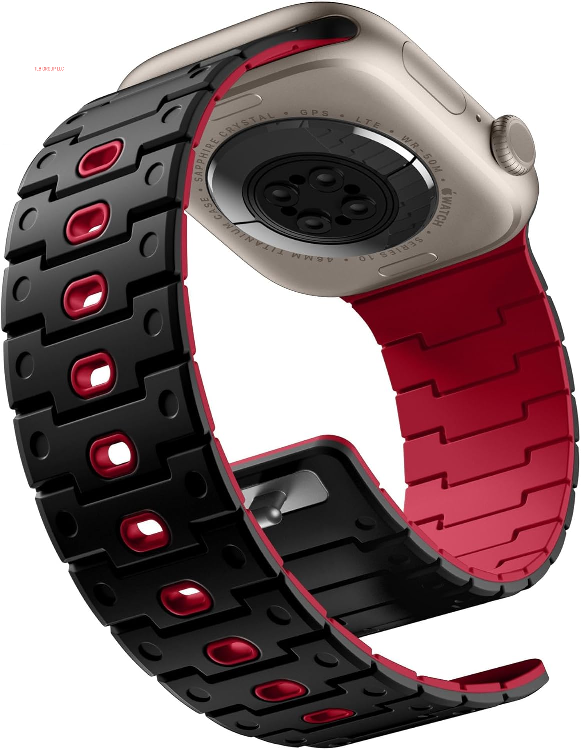 Magnetic Silicone Watch Band + R-Nylon Band Compatible with Apple Watch Series 10 Band 46Mm for Men 49Mm/45Mm/44Mm/42Mm(3/2/1), Sport Watchband for Iwatch SE2/SE/9/8/7/6/5/4