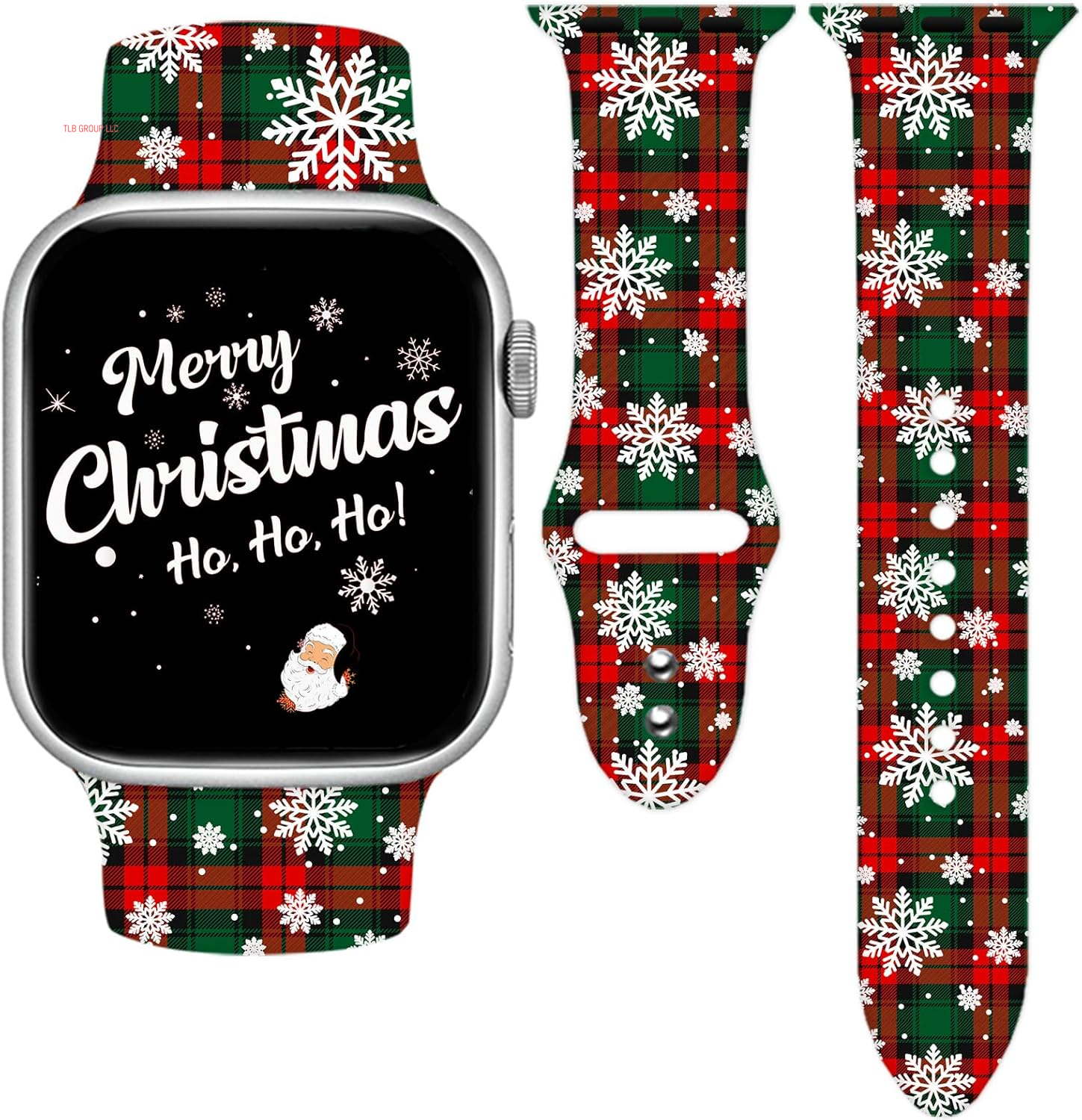 Holidays Watch Band Compatible with Apple Watch 38Mm 40Mm 41Mm 42Mm 44Mm 45Mm 49Mm for Women Men,Soft Silicone Replacement Sport Accessories Strap Replacement Wristband for Iwatch Series Ultra 9 8 7 6 5 4 3 2 1 SE
