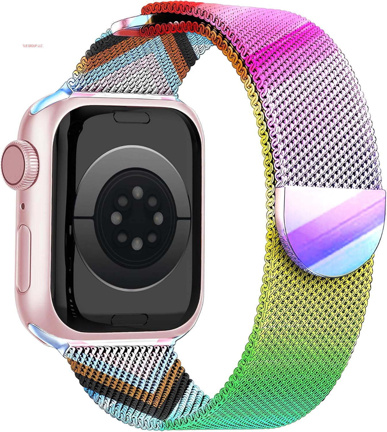 Magnetic Pride Apple Watch Bands for Women Men 41Mm 42Mm 44Mm 45Mm 46Mm 49Mm 38Mm 40Mm, Milanese Loop Strap Rainbow Apple Watch Band for Iwatch Series 10 9 SE 8 7 6 5 4 Ultra 2 1-Innovative