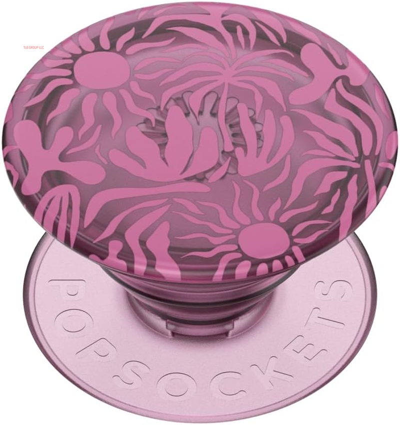 Phone Grip Compatible with Magsafe, Adapter Ring for Magsafe Included, Phone Holder, Wireless Charging Compatible - Clear