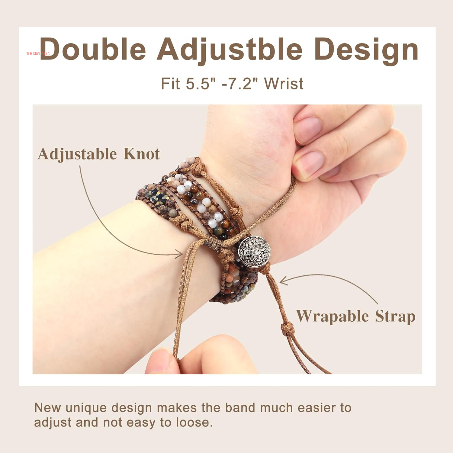 Boho Beaded Watch Band Women and Geniuen Leather Band Bundles