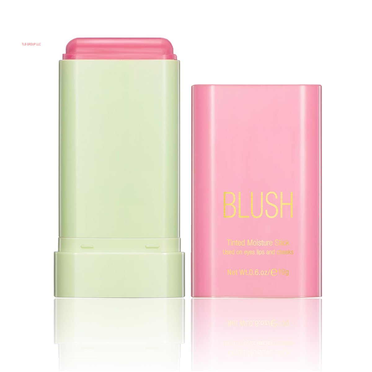Multi-Use Makeup Blush Stick, Tinted Solid Moisturizer On-The-Go Blush, Multi-Use Cream Blush Stick for Cheek & Eyes & Lips, Waterproof Natural Nude Makeup for All Skin (1# Shy Pink)