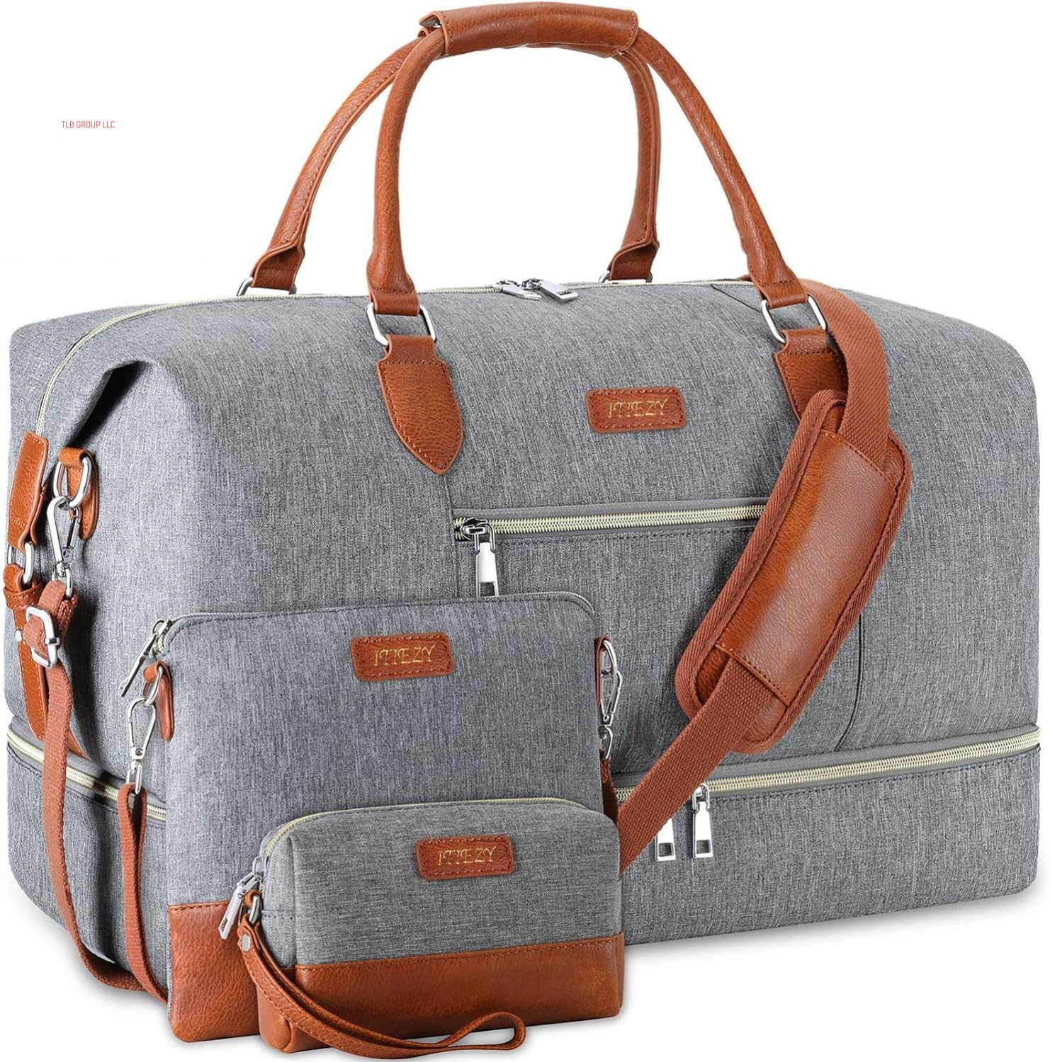 Weekender Bag for Women, Travel Duffel Bag Carry on Overnight Bag with Shoe Compartment Large Nylon Travel Weekend Tote Bag
