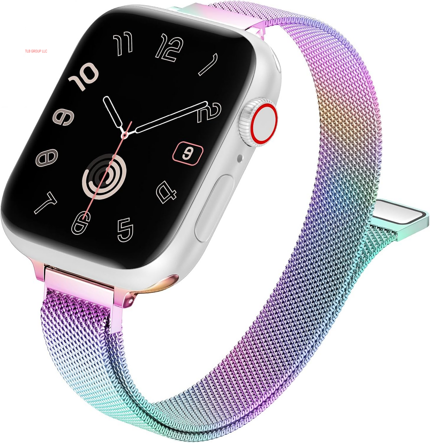 Slim Milanese Loop Compatible with Apple Watch Band for Women 40Mm 41Mm 38Mm 42Mm 44Mm 45Mm 46Mm, Stainless Steel Magnetic Mesh Strap Work on Iwatch Series10 9 8 7 6 5 4 3 2 1 SE