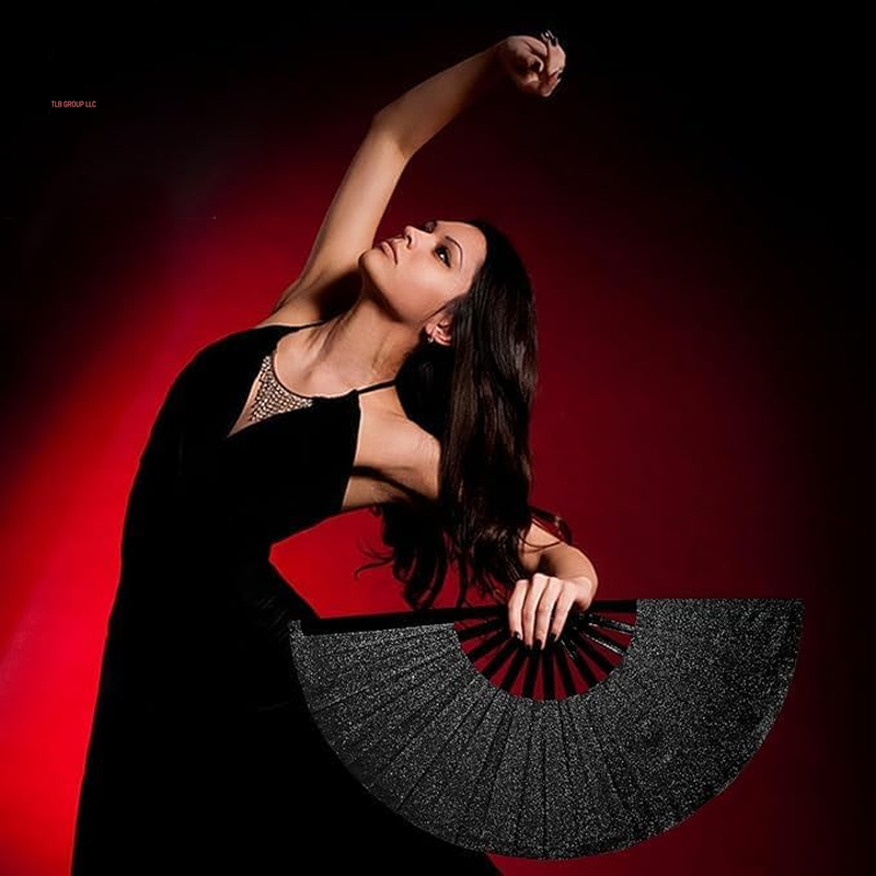 Clacking Hand Fans for Line Dancing, Boots on the Ground Han Clap Popping Fan, Large Foldable Hand Fans for Women