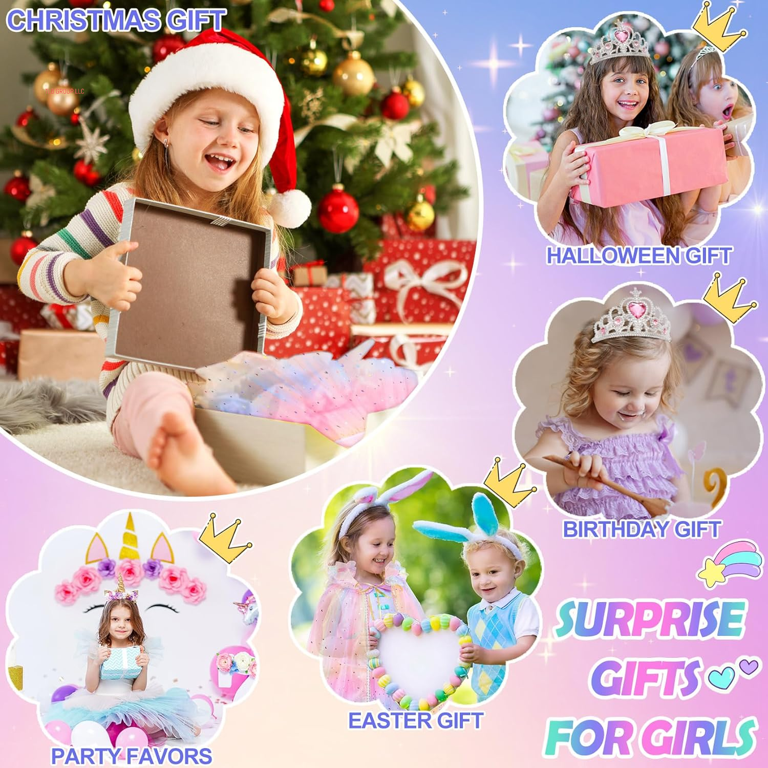 Toddler Toys for Girls,Princess Dresses for Girls Toys for 3 4 5 6 7 8 9 Year Old Girls,Princess Dress up Clothes