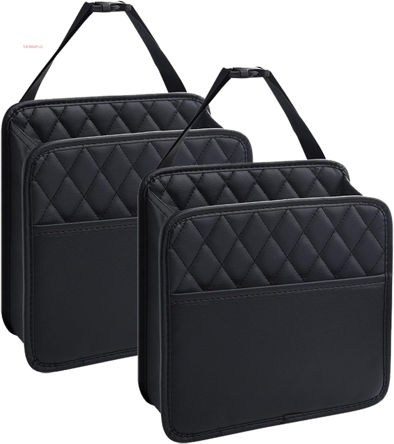 Back Seat Car Organizer, Large Car Seat Organizer with Cup Holders Multifunctional over the Car Seat Organizer Backseat Hanging Leather Car Seat Organizers and Storage Bags(Beige 1Pack)