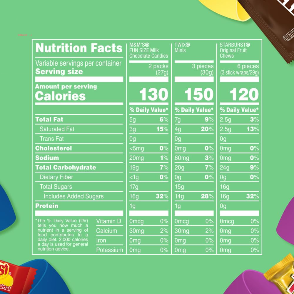 M&M'S, TWIX & STARBURST Candy-Filled Easter Eggs Bag, 11.04 Oz, 30 Count
