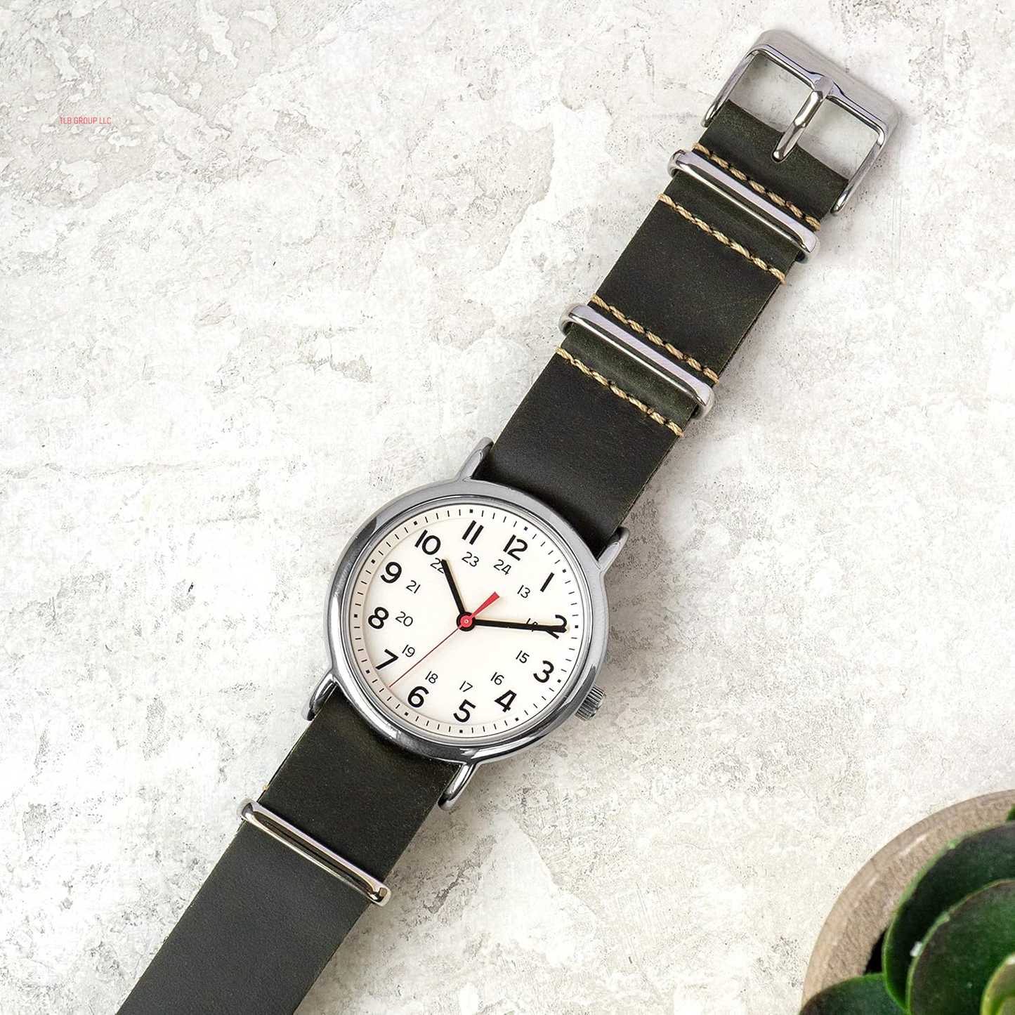 Benchmark Leather Watch Band - Crazy Horse Oiled Leather One-Piece Watch Straps for Men or Women - 18Mm, 20Mm, 22Mm or 24Mm Widths