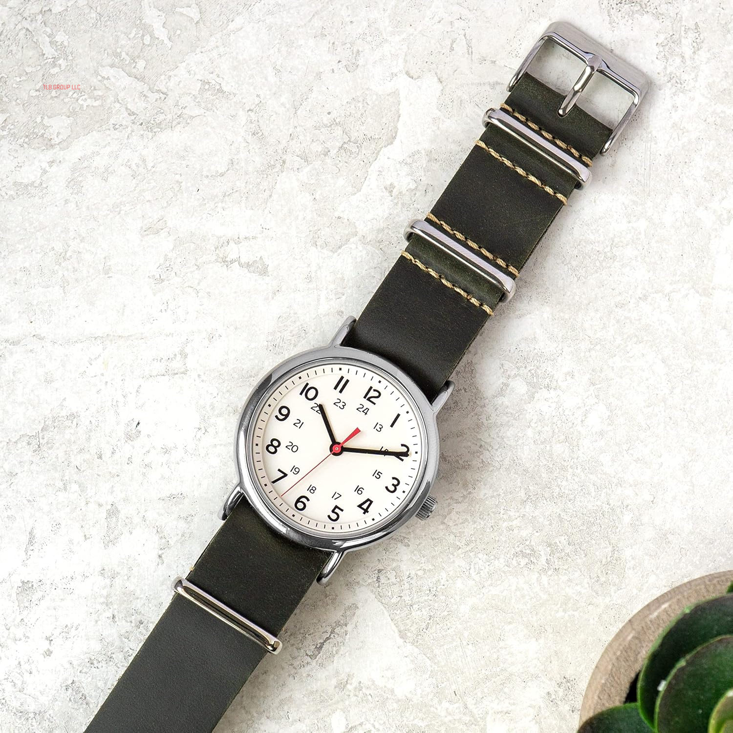 Benchmark Leather Watch Band - Crazy Horse Oiled Leather One-Piece Watch Straps for Men or Women - 18Mm, 20Mm, 22Mm or 24Mm Widths