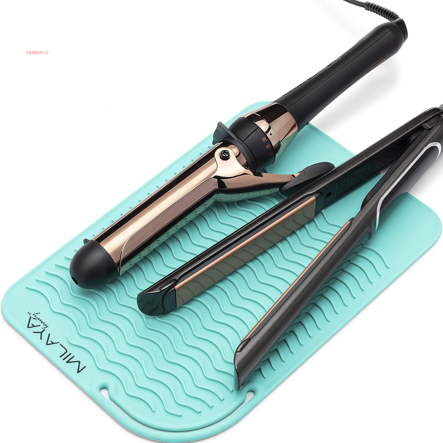 Silicone Heat Resistant Mat - Heat Resistant Mat - Iron Mat - Curling Iron Holder - Makeup Mat - Hot Tools Mat - Hot Tools Flat Iron Holder - Vanity Accessories