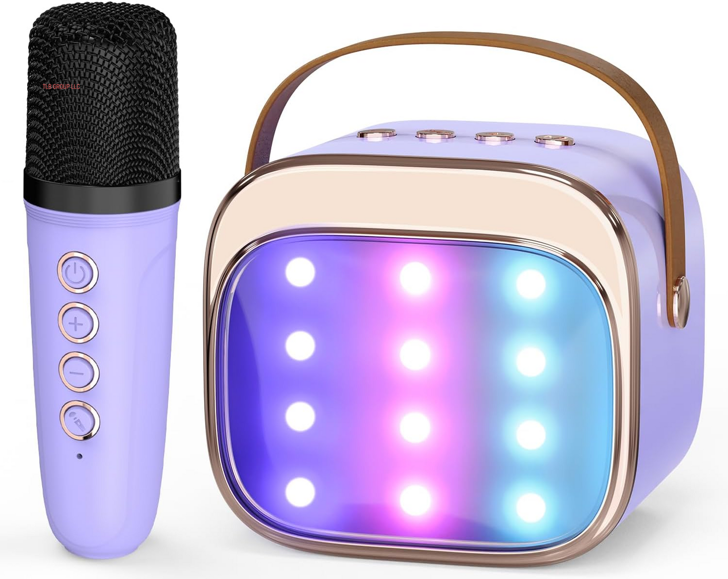 Mini Karaoke Machine for Kids Adults, Portable Bluetooth Speaker with 2 Wireless Microphones, Birthday and Easter Gifts Toys for Girls Ages 3, 4, 5, 6, 7, 8, 9,10,11,12+ Years Old