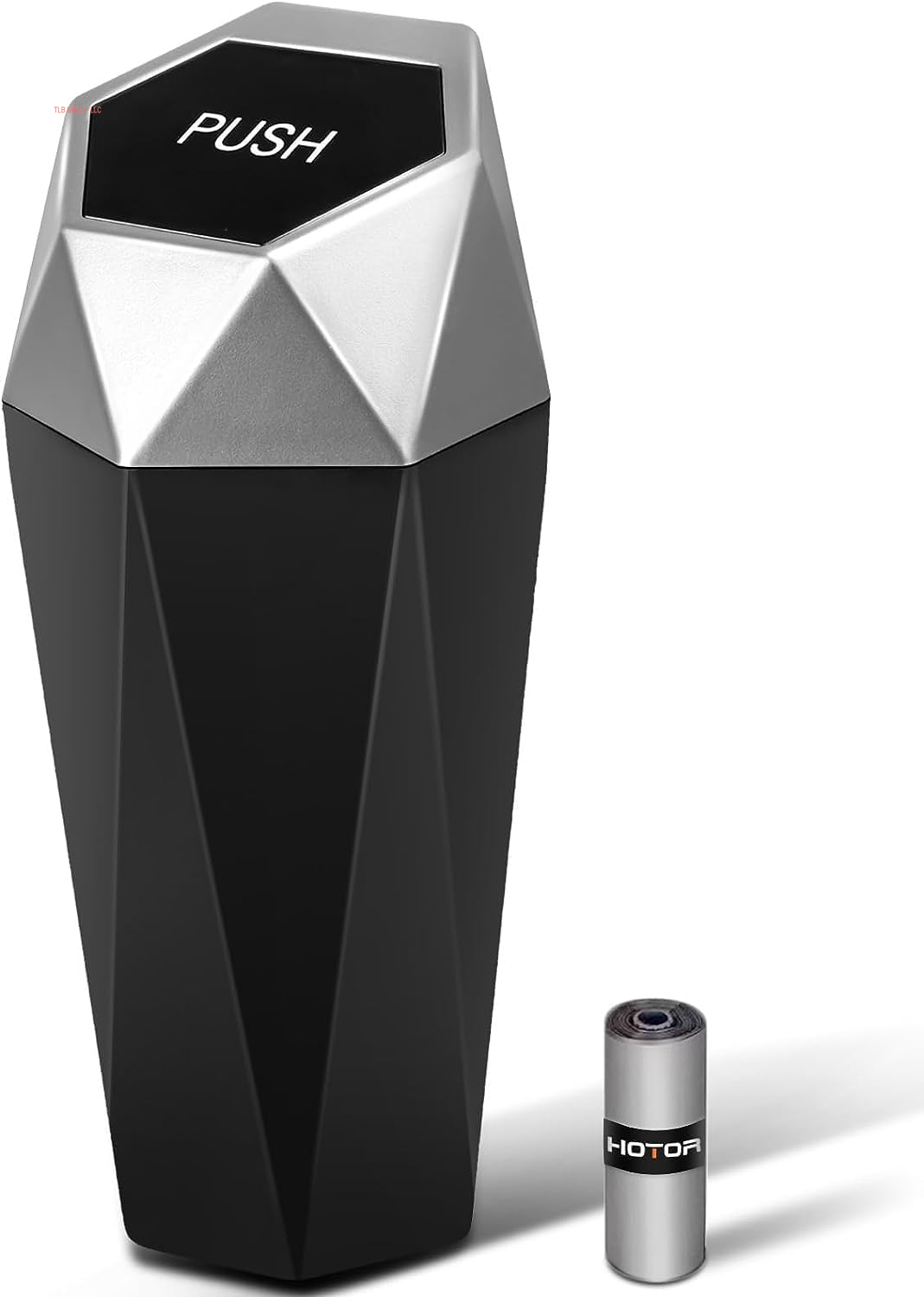 Car Trash Can with Lid - 2 Pack, Mini Essential Car Accessories for Interior, Leakproof Garbage Can with 30 Attached Trash Bags, Multipurpose Organizers and Storage for Car, Home, Office