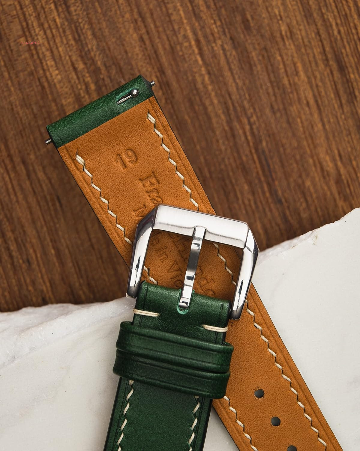 Buttero Full Grain Vegetable Tanned Leather Mens Watch Band - 19Mm 20Mm 22Mm Quick Release Watch Band - Handmade Premium Leather Watch Strap - Italian Genuine Leather Replacement Band