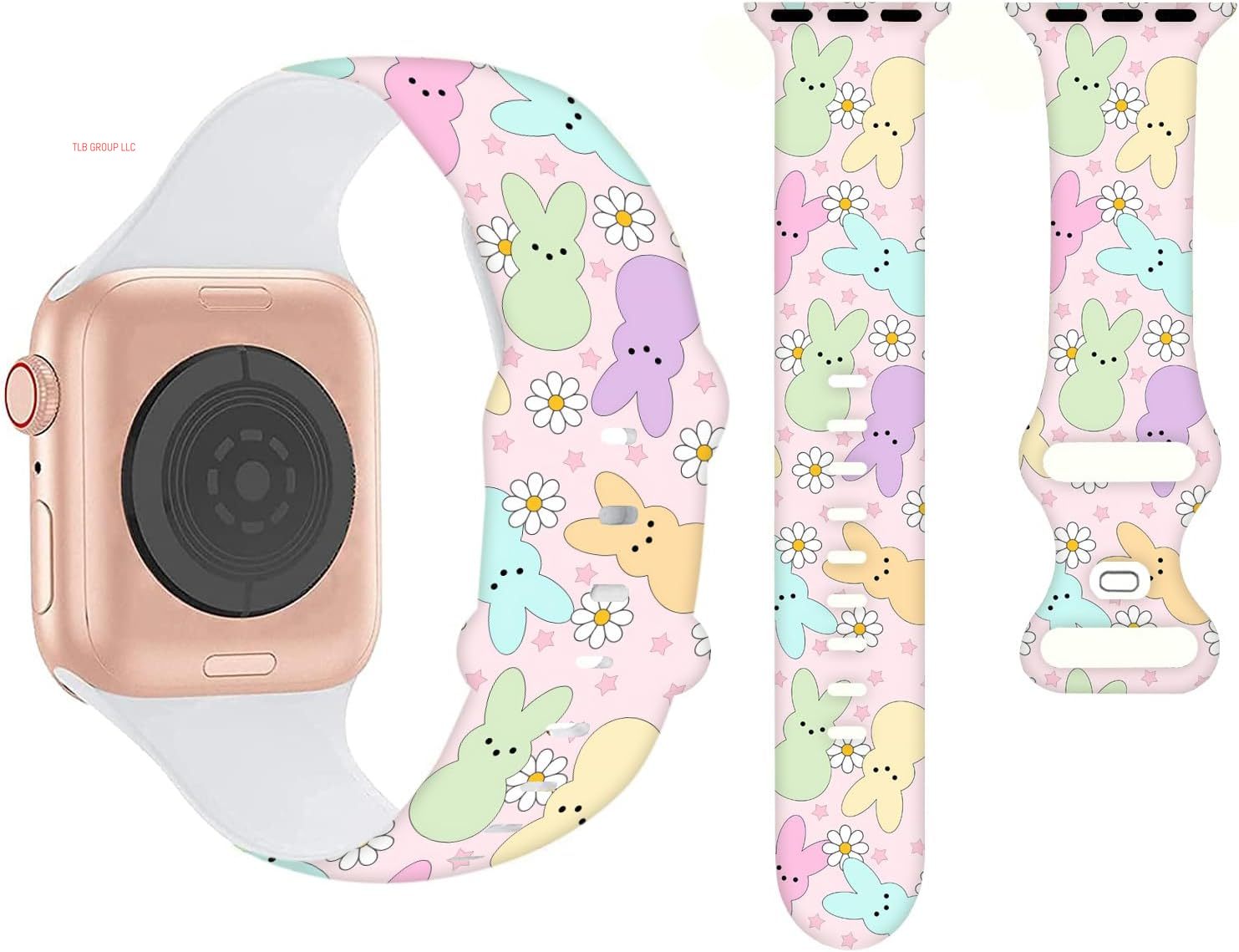 Cartoon Holiday Bands Compatible with Apple Watch Band 38MM 40MM 41MM 42MM 44MM 45MM 49MM, Silicone Strap Compatible with Iwatch Bands Ultra Series SE 9 8 7 6 5 4 3 2 1 for Women Men