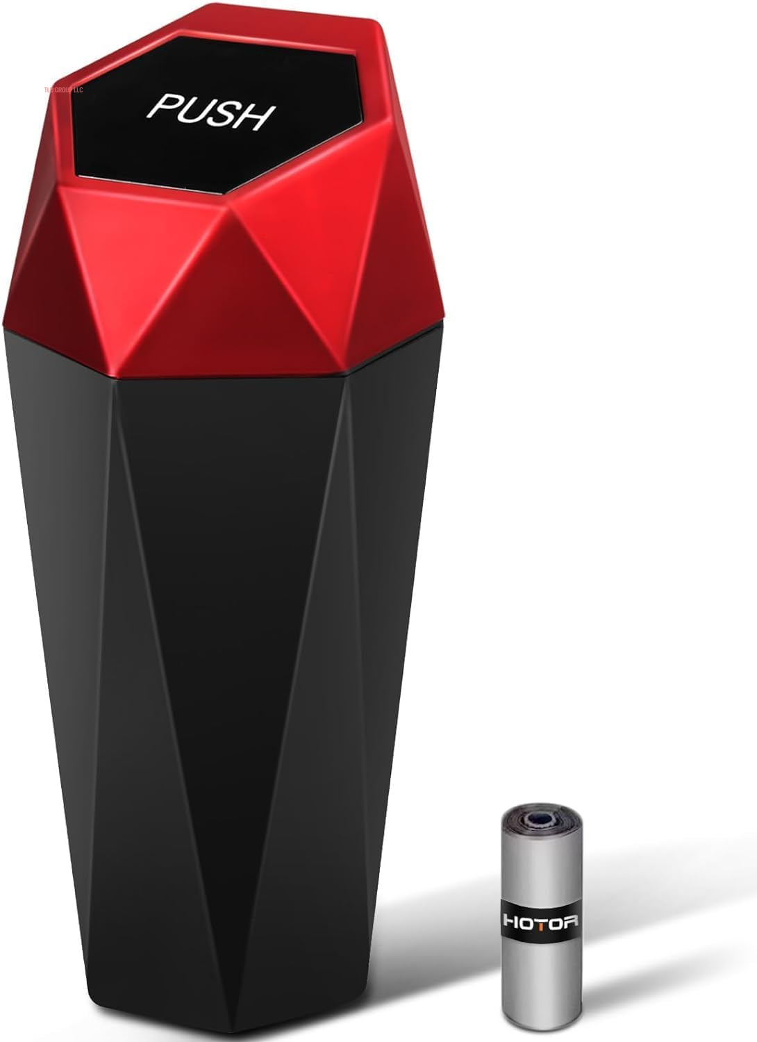 Car Trash Can with Lid - 2 Pack, Mini Essential Car Accessories for Interior, Leakproof Garbage Can with 30 Attached Trash Bags, Multipurpose Organizers and Storage for Car, Home, Office