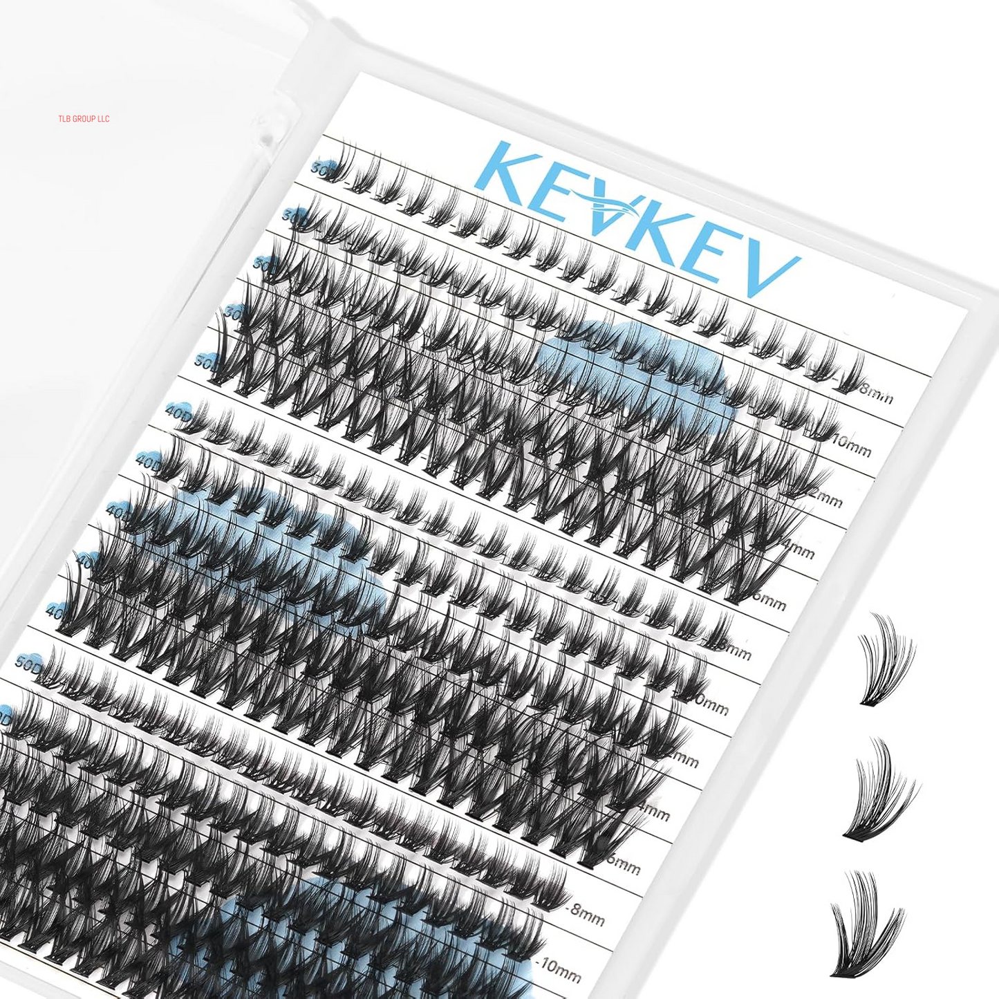 Lash Clusters Kit Lash Extension Kit D Curl Eyelash Extension Kit 280 Pcs Eyelash Clusters Kit Cluster Eyelash Extensions Individual Lashes Kit with Lash Bond and Seal Eyelash Tweezers