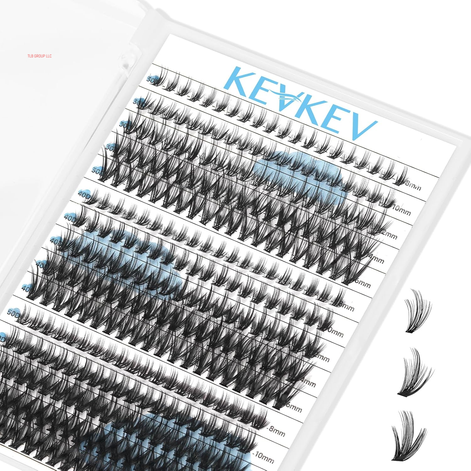 Lash Clusters Kit Lash Extension Kit D Curl Eyelash Extension Kit 280 Pcs Eyelash Clusters Kit Cluster Eyelash Extensions Individual Lashes Kit with Lash Bond and Seal Eyelash Tweezers