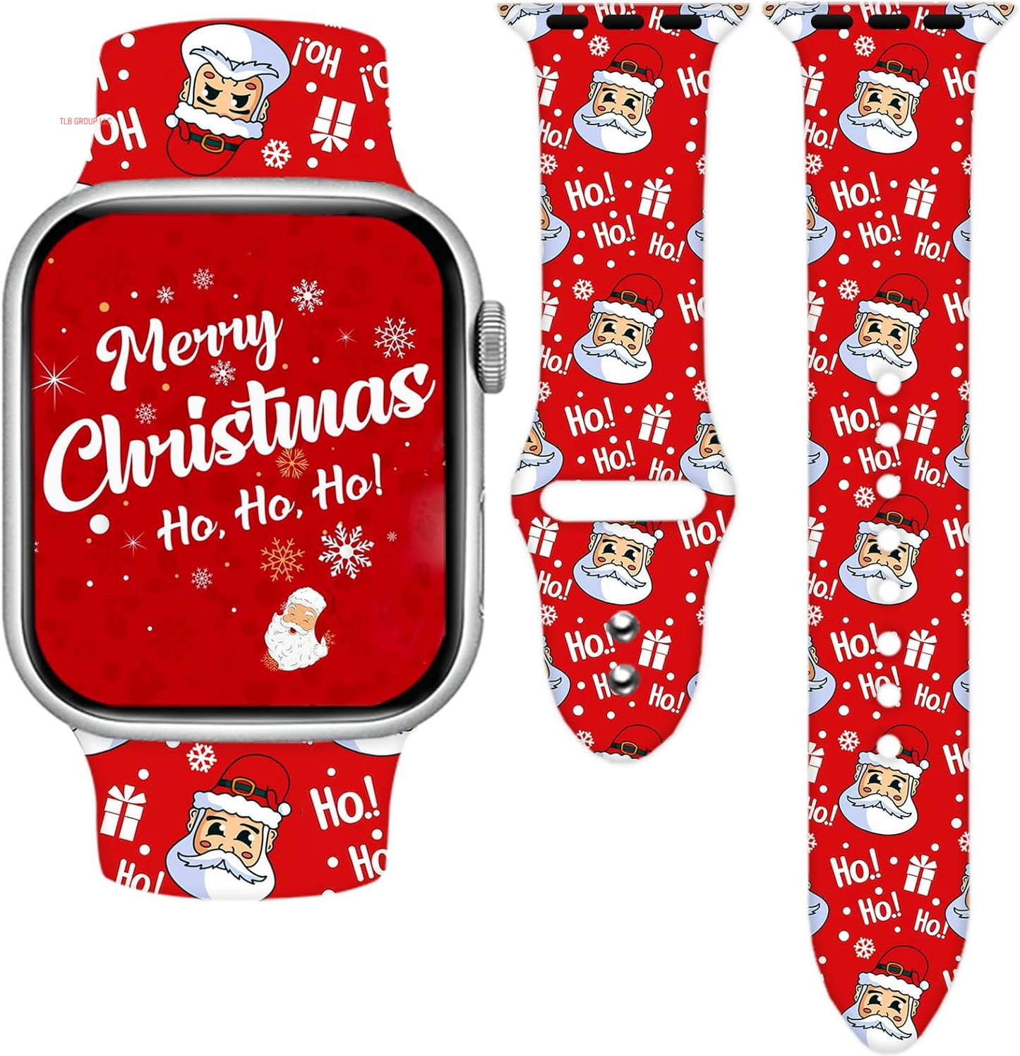 Holidays Watch Band Compatible with Apple Watch 38Mm 40Mm 41Mm 42Mm 44Mm 45Mm 49Mm for Women Men,Soft Silicone Replacement Sport Accessories Strap Replacement Wristband for Iwatch Series Ultra 9 8 7 6 5 4 3 2 1 SE