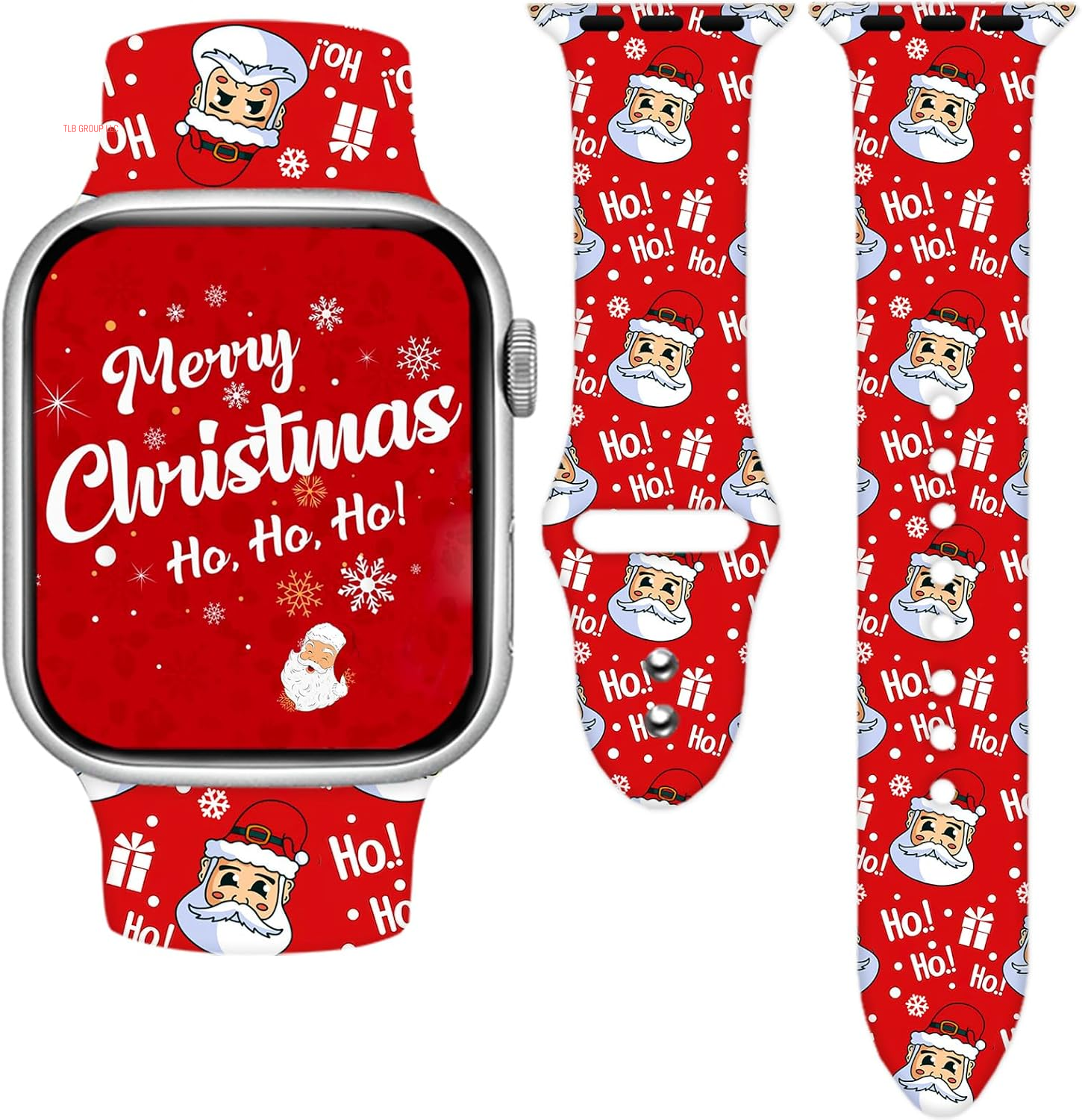 Holidays Watch Band Compatible with Apple Watch 38Mm 40Mm 41Mm 42Mm 44Mm 45Mm 49Mm for Women Men,Soft Silicone Replacement Sport Accessories Strap Replacement Wristband for Iwatch Series Ultra 9 8 7 6 5 4 3 2 1 SE