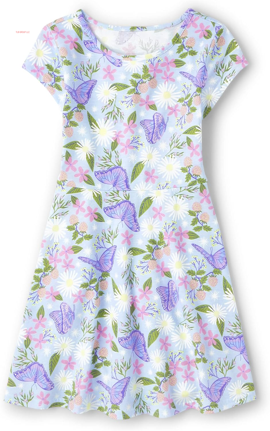 Girls' Short Sleeve Fashion Skater Dress