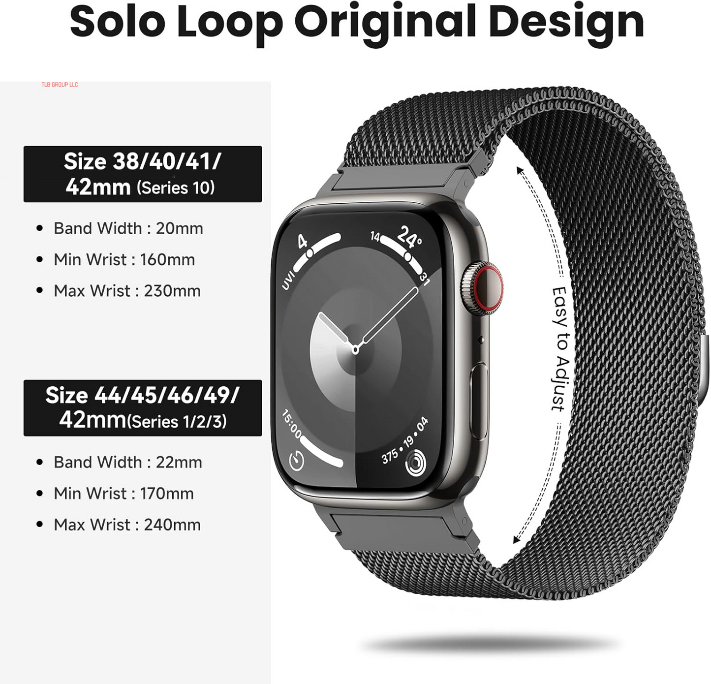 Original Metal Milanese Loop Compatible with Apple Watch Band 38Mm 40Mm 41Mm 42Mm 44Mm 45Mm 49Mm for Women Men, Magnetic Stainless Steel for Iwatch Se Ultra Series 10 9 8 7 6 5 4 3 2 1