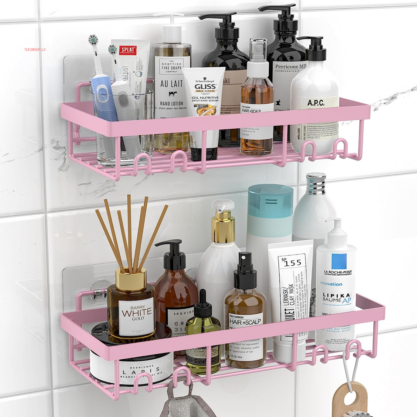 Shower Caddy Shelf Organizer Rack, Self Adhesive Black Bathroom Shelves Basket, Home Farmhouse Wall inside Organization and Storage Decor Rv Accessories, First Camper Apartment Essentials