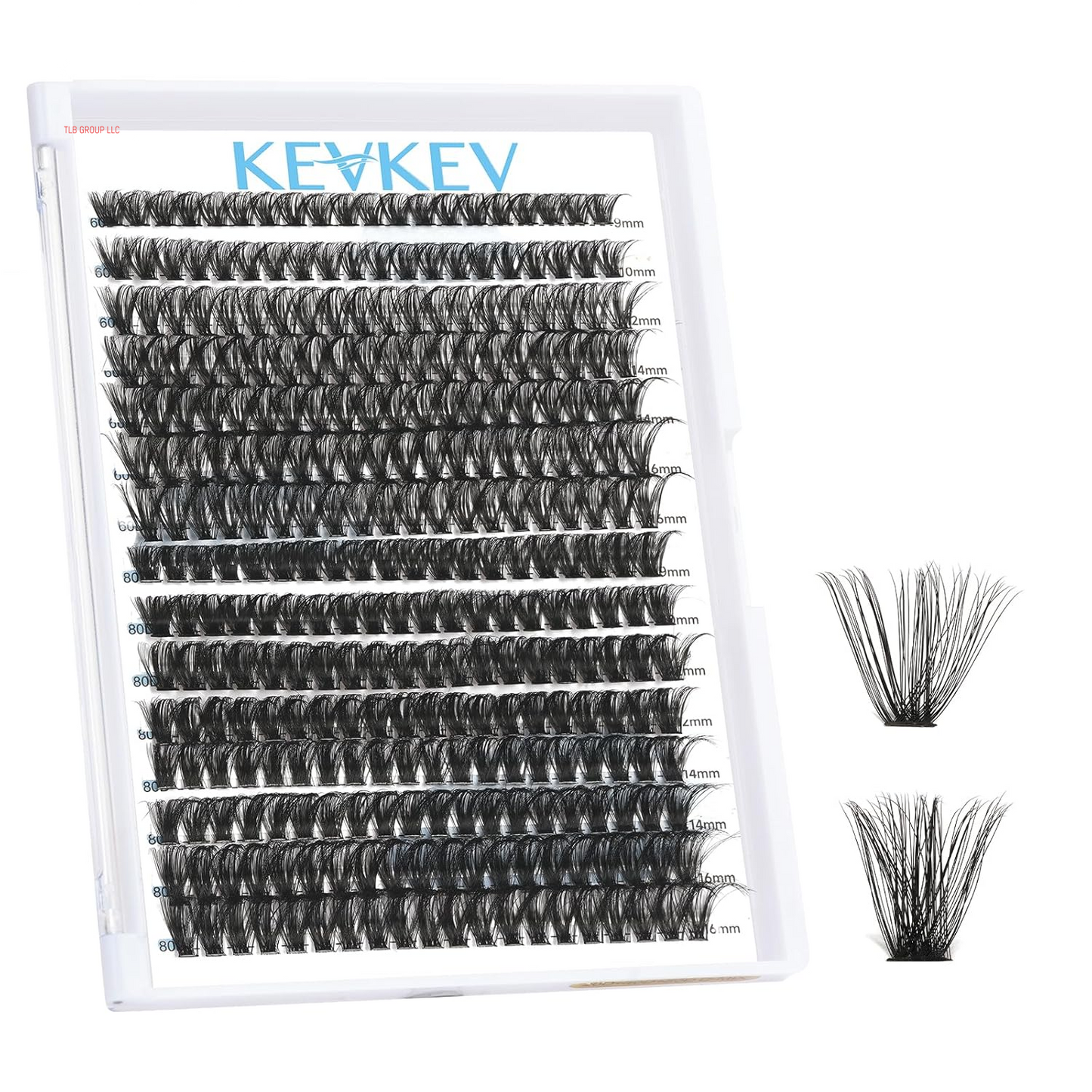 Lash Clusters Kit Lash Extension Kit D Curl Eyelash Extension Kit 280 Pcs Eyelash Clusters Kit Cluster Eyelash Extensions Individual Lashes Kit with Lash Bond and Seal Eyelash Tweezers