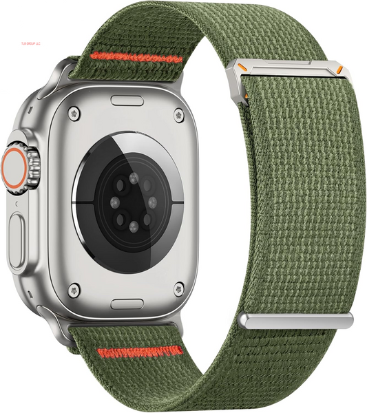 Trail Loop Nylon Band Compatible with Apple Watch Band 49Mm 45Mm 44Mm 42Mm 41Mm 40Mm 38Mm for Men Women, Soft Braided Elastic Weave Sport Strap for Iwatch Ultra 2/Ultra/Series SE 9/8/7/6/5/4