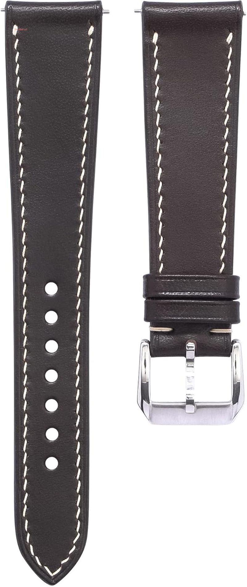 Buttero Full Grain Vegetable Tanned Leather Mens Watch Band - 19Mm 20Mm 22Mm Quick Release Watch Band - Handmade Premium Leather Watch Strap - Italian Genuine Leather Replacement Band
