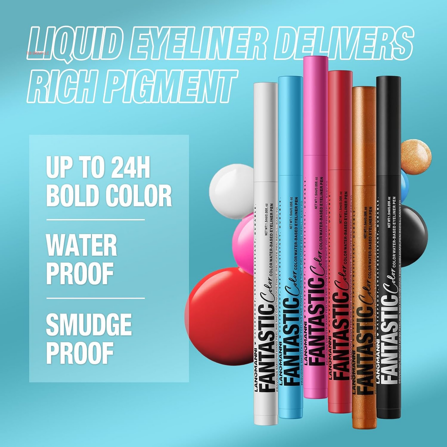 12 Colors Matte Liquid Eyeliner Set, Neon Colorful Pigmented with Long-Lasting, Smudgeproof & Waterproof Eye Liner Makeup for Bold & Stunning Looks - Gift for Girls