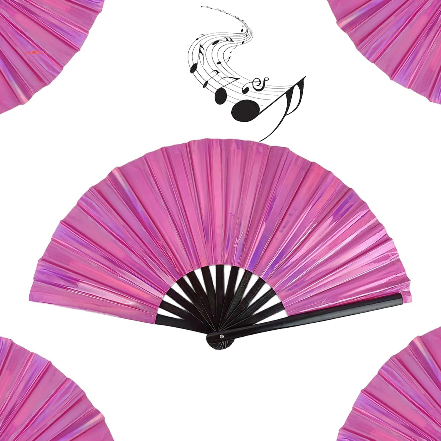 Boots on the Ground Fan, New Large Folding Hand Fan Line Dance Popping Fan, Handheld Clacking Fans for Line Dancing,Suitable for All Kinds of Dance Performances, Parties(Peach Pink/10.6In)