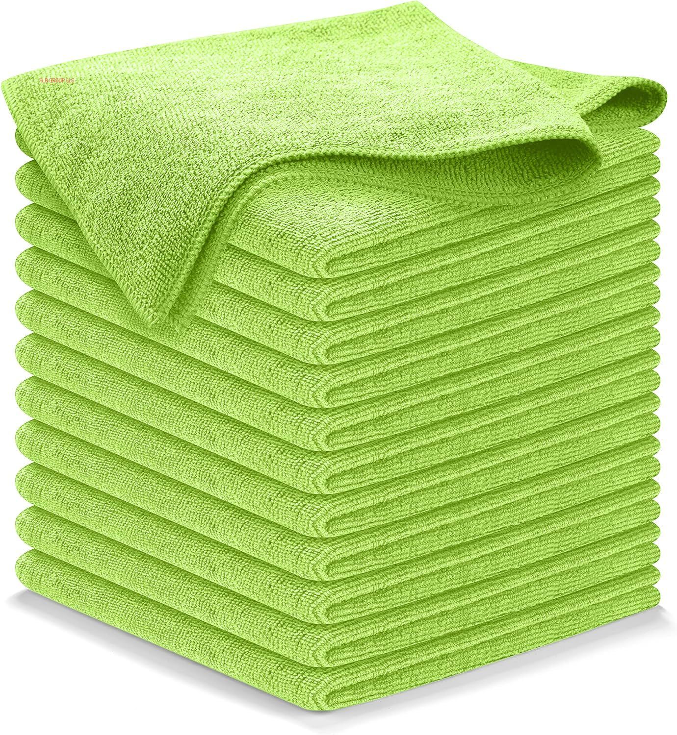 Microfiber Cleaning Cloth Grey - 12 Pcs (12.5"X12.5") - High Performance - 1200 Washes, Ultra Absorbent Microfiber Towel Weave Grime & Liquid for Streak-Free Mirror Shine - Car Washing Cloth