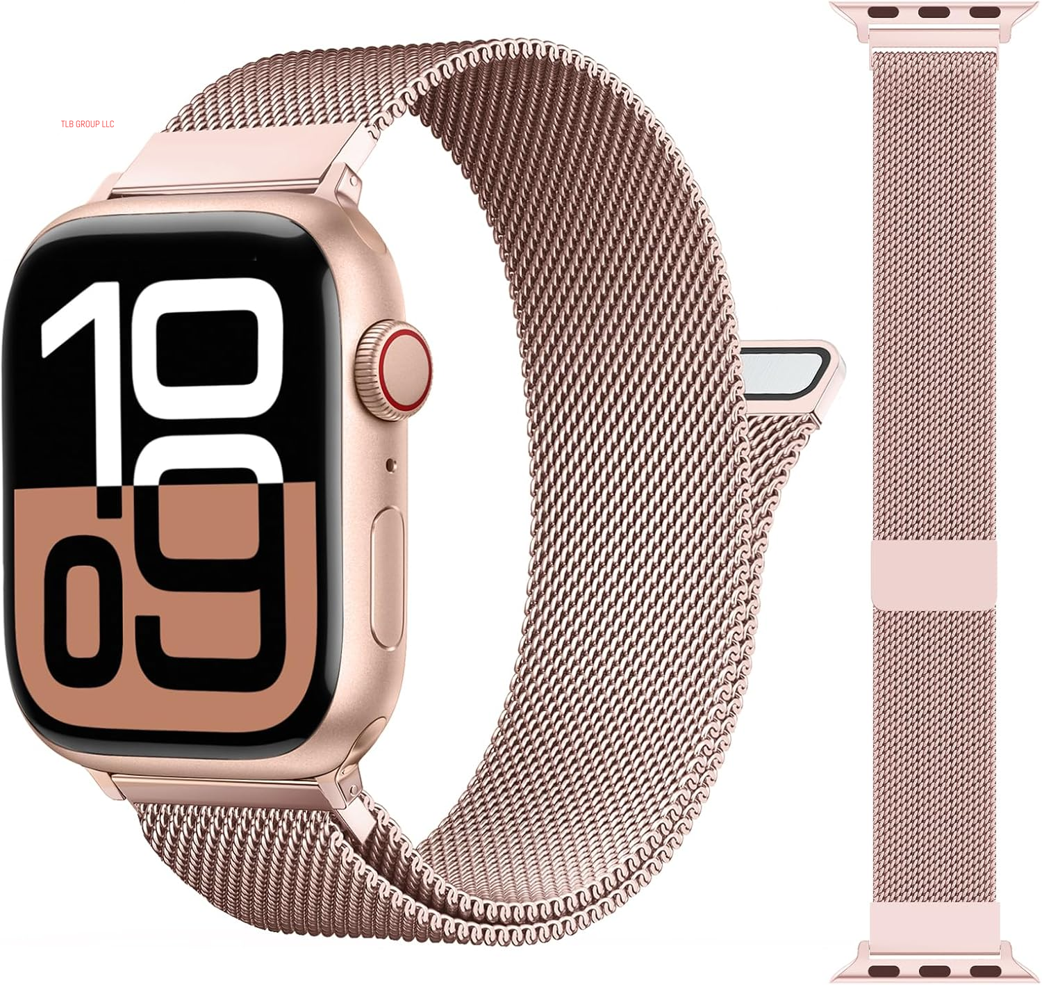 Patented Milanese Loop Compatible with Apple Watch Band 46Mm 38Mm 40Mm 41Mm 42Mm 44Mm 45Mm 49Mm for Women Men, Magnetic Bands Compatible with Iwatch Series 10 9 8 7 6 5 4 3 SE Ultra 2 1
