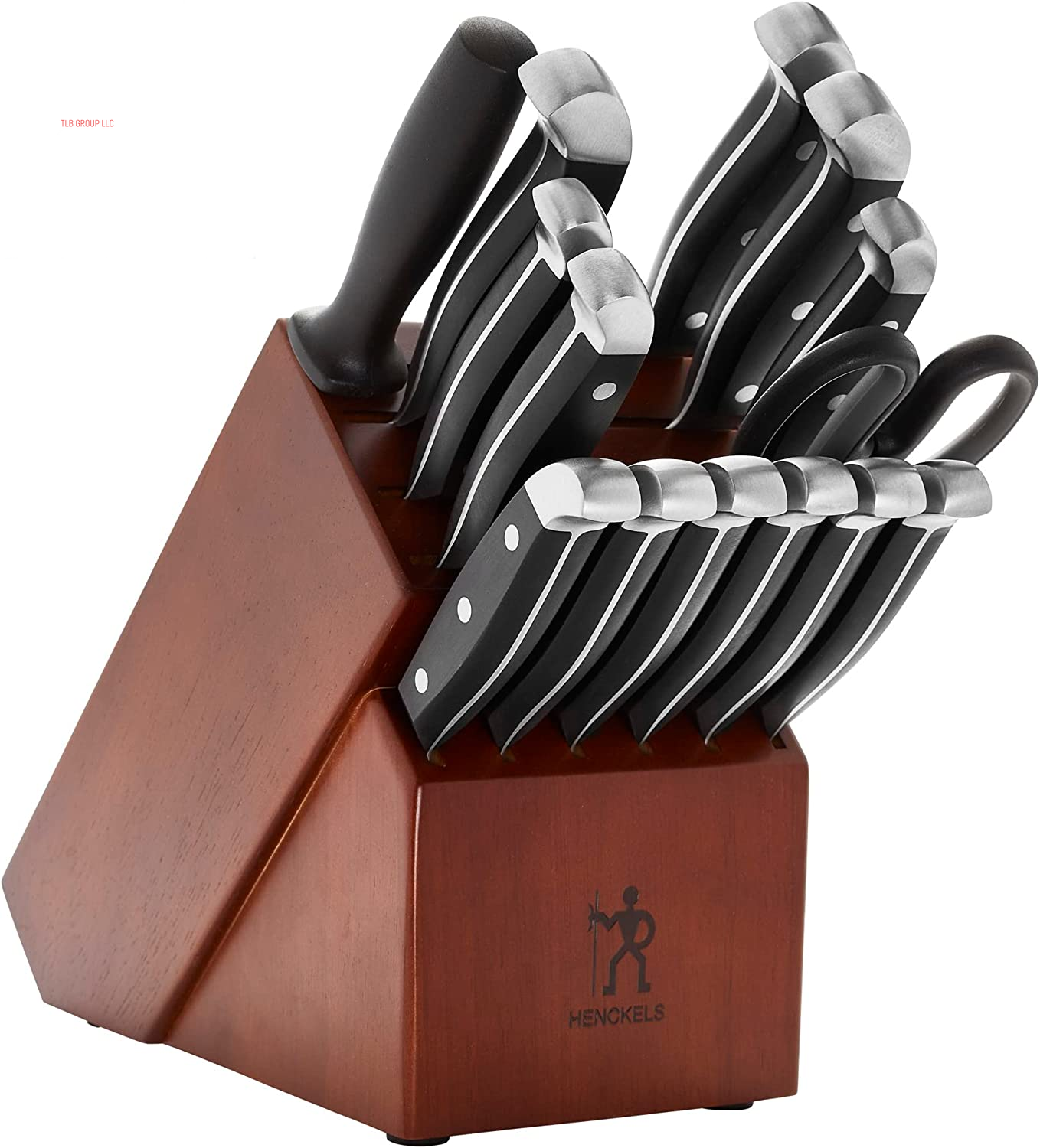 Premium Quality 15-Piece Knife Set with Block, Razor-Sharp, German Engineered Knife Informed by over 100 Years of Masterful Knife Making, Lightweight and Strong, Dishwasher Safe