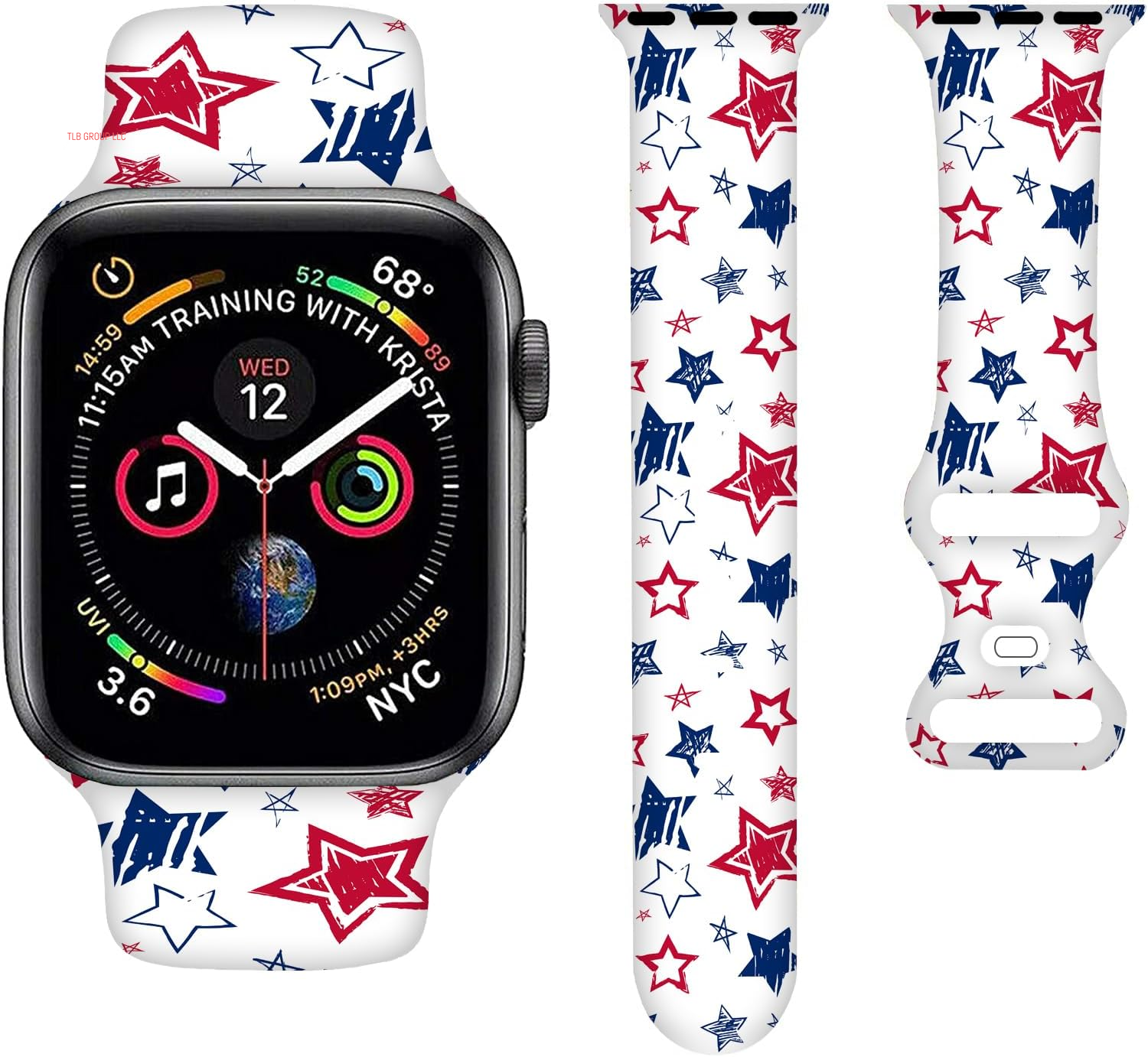 Sport Bands Compatible with Apple Watch Band 38MM 40MM 41MM 42MM 44MM 45MM 49MM, Silicone Strap Compatible with Iwatch Bands Ultra Series SE 9 8 7 6 5 4 3 2 1 for Women Men
